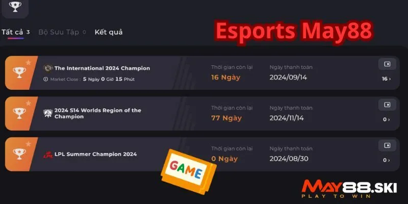 Kinh nghiệm cá cược Esports tại May88