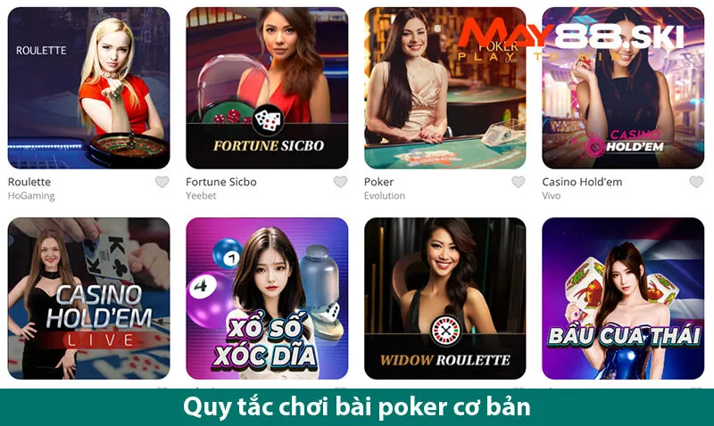 Thỏa Mãn Đam Mê Cùng Game Chơi Bài Poker Trên may 88 ski