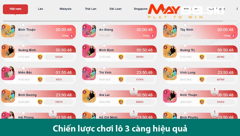 Hướng dẫn cách chơi lô 3 càng và những chiến thuật chơi hiệu quả