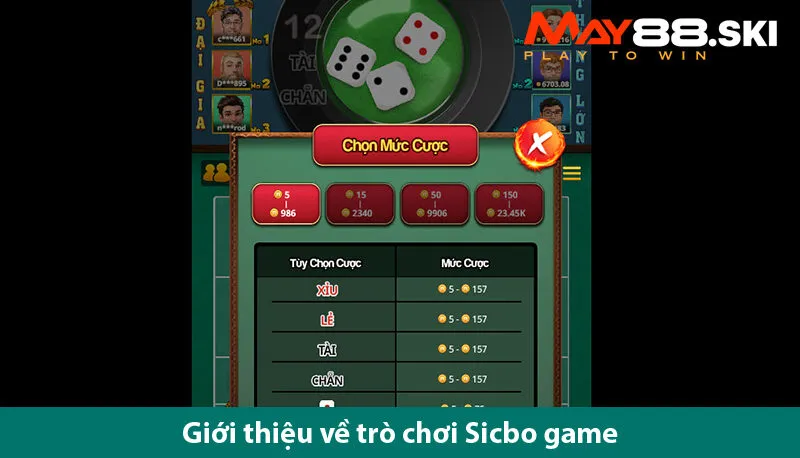 Hướng dẫn tham gia game sic bo online hấp dẫn