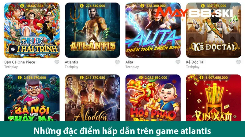 Khám phá đáy đại dương sâu thẳm với game slot Atlantis tuyệt vời