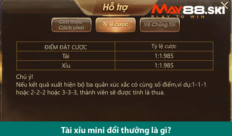 Cách chơi và những lưu ý khi tham gia tài xỉu mini đổi thưởng