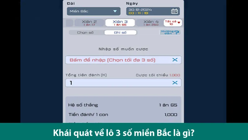 Bí quyết đánh lô 3 số miền Bắc, cược nhỏ trúng cực lớn