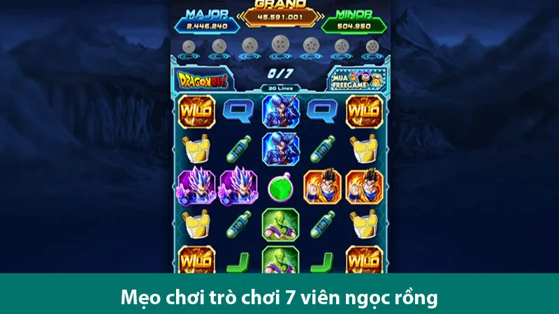 Hướng dẫn chơi và các mẹo chơi nổ hũ 7 viên ngọc rồng luôn thắng