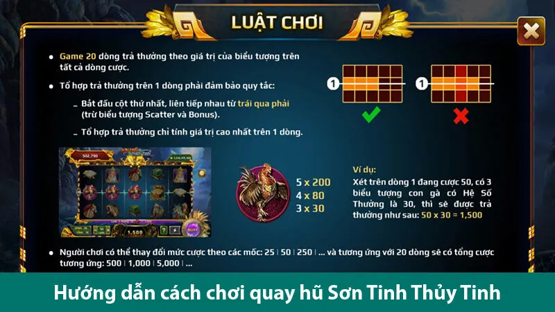 Đỉnh cao giải trí cùng cơ hội kiếm tiền hấp dẫn trong quay hũ Sơn Tinh Thủy Tinh